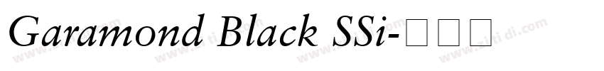 Garamond Black SSi字体转换